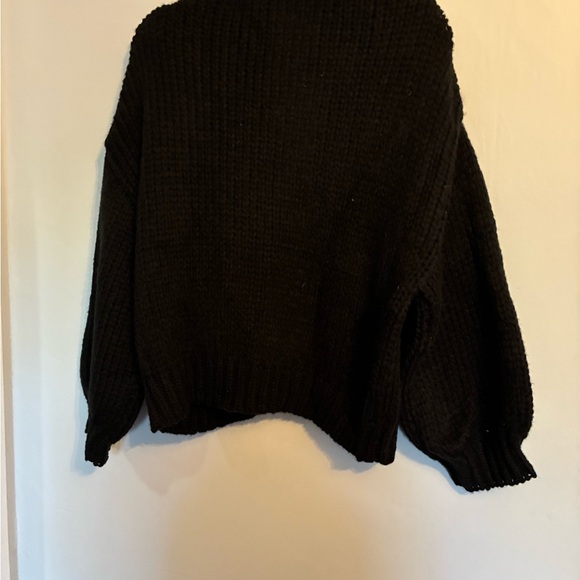 Floral Embellished Black Cardigan - Picture 2 of 8